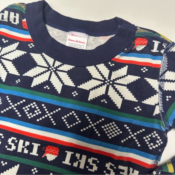 HANNA ANDERSSON size 120 6-7 Apres Ski Long John Pajamas EUC - Picture 2 of 5